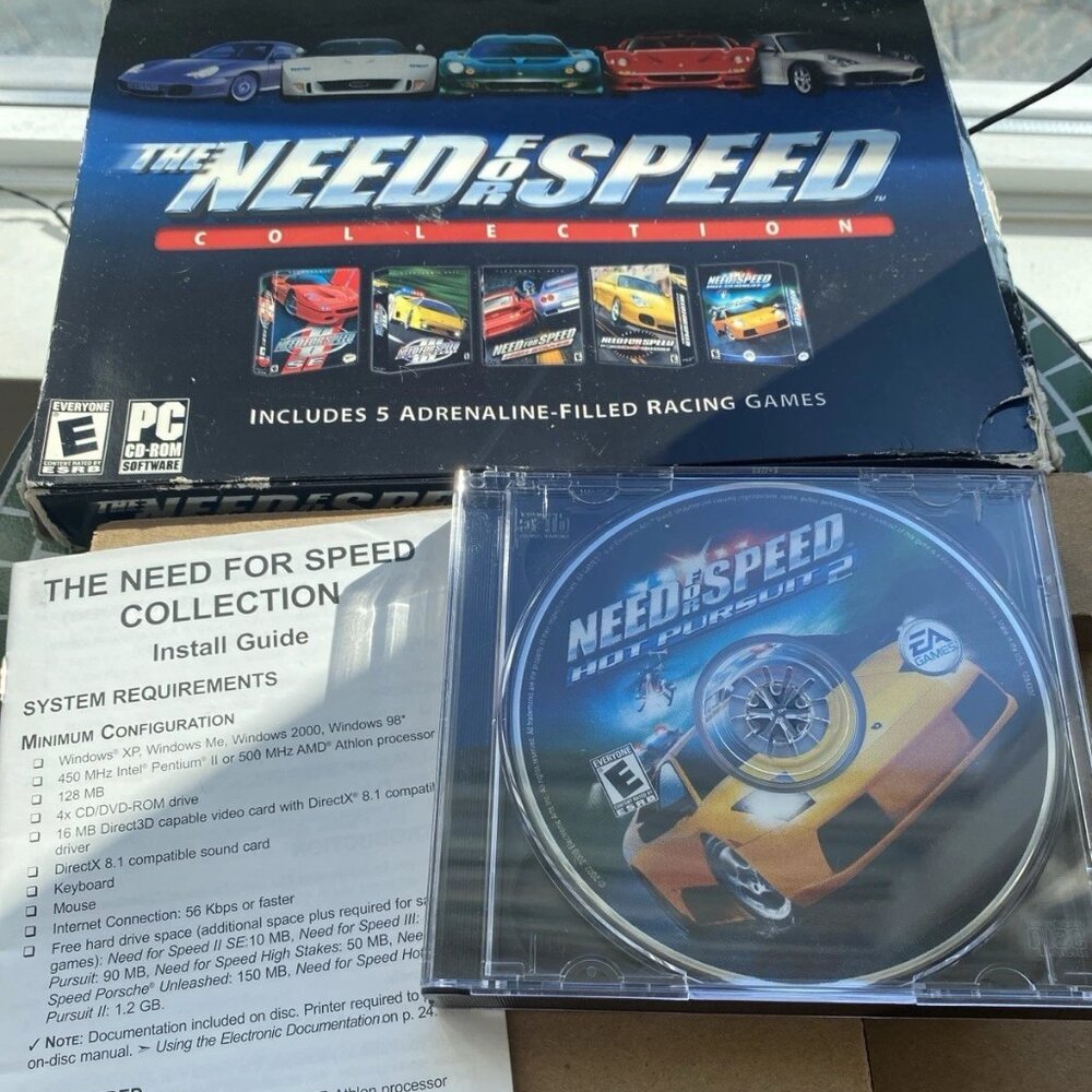 The Need for Speed Collection PC Big Box 5 Disc Set Complete EA Windows 98